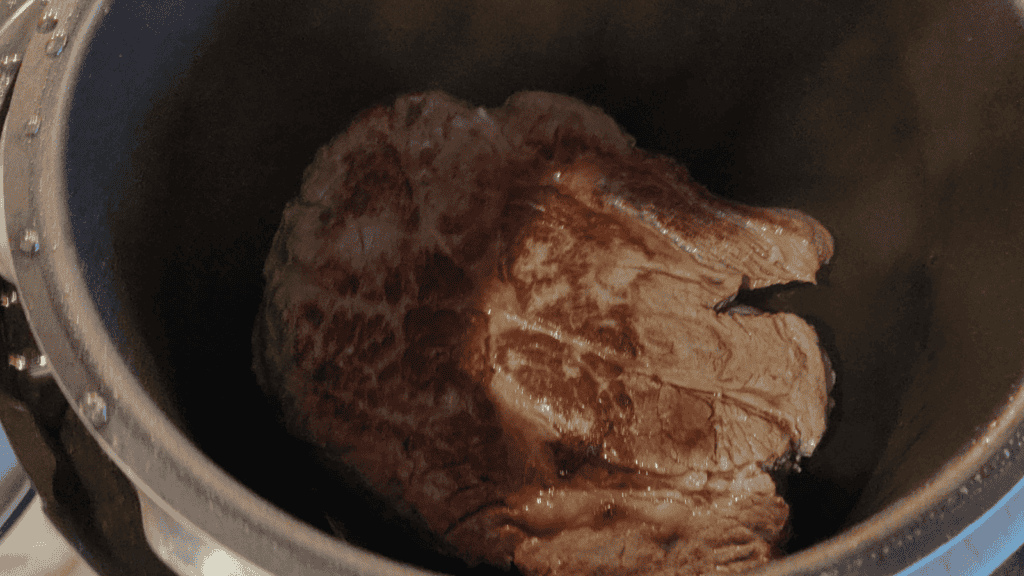Slow Cooker Pot Roast Searing