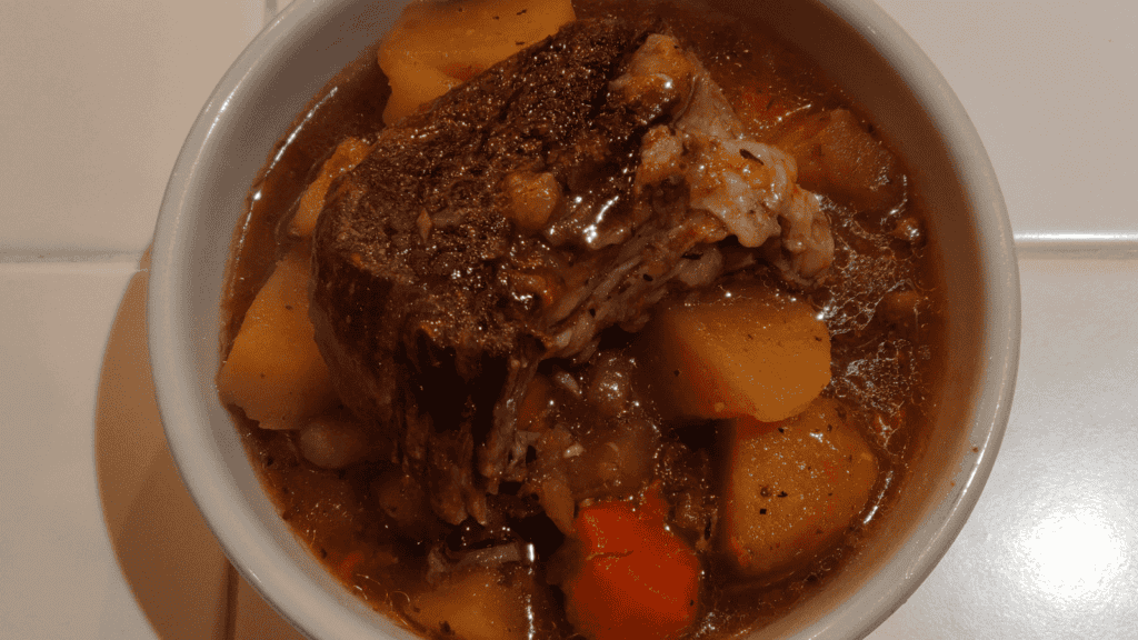 Slow Cooker Pot Roast Served
