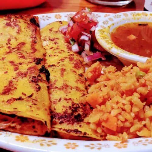 Quesabirria Tacos Served