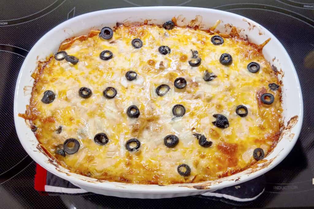 Turkey Tortilla Casserole Ready